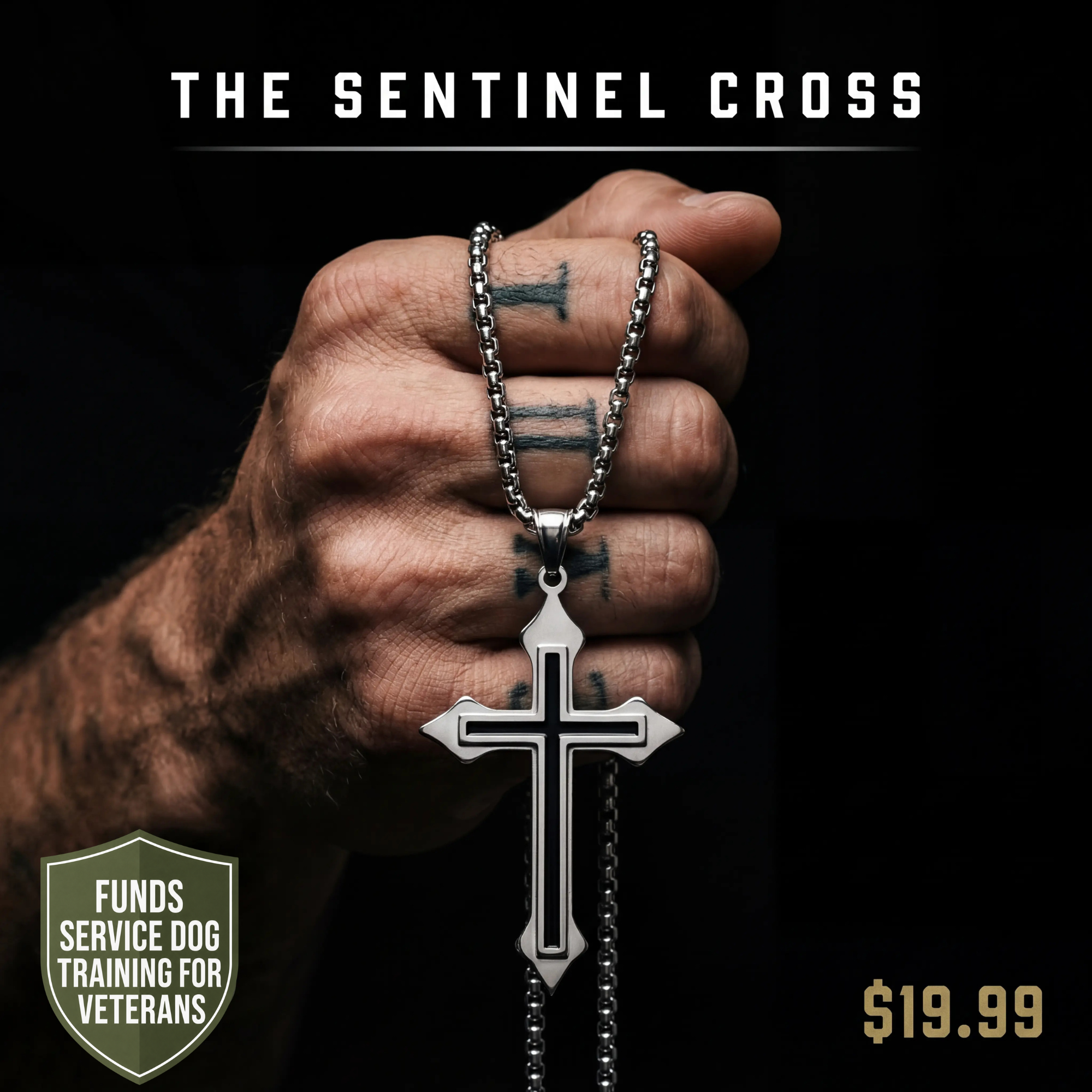 The Sentinel Cross Necklace – The Honor Union