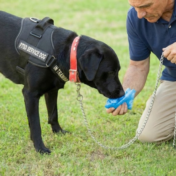 Professional Trainers Prepare The Dog