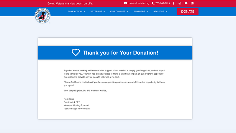Donation receipt