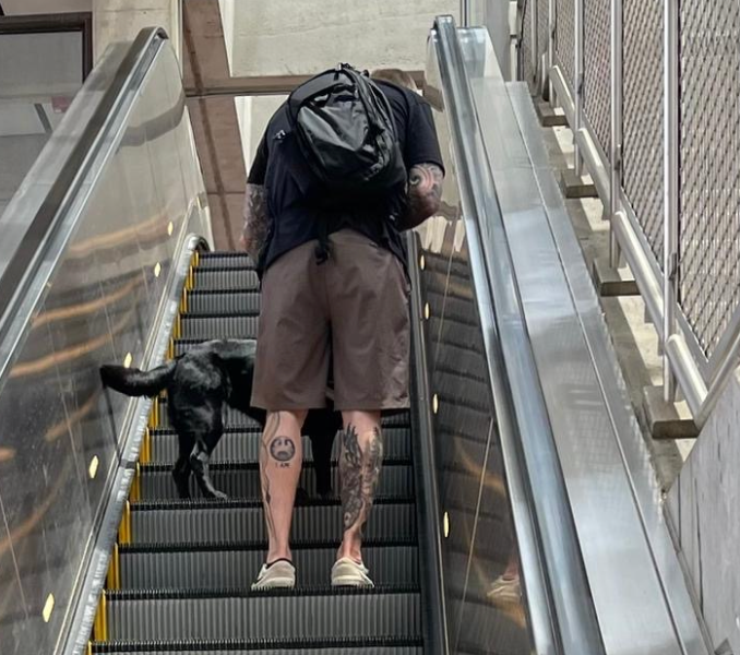 Small's first escalator ride · Metro training · June 2026